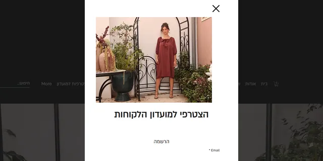 צילום האתר של גילית - סטודיו לעיצוב אופנה