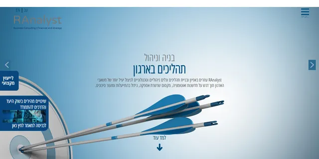 צילום האתר של RAnalyst - אורלי רוח, ייעוץ וניהול עסקי